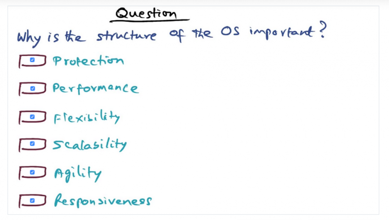 Desirable qualities of an OS